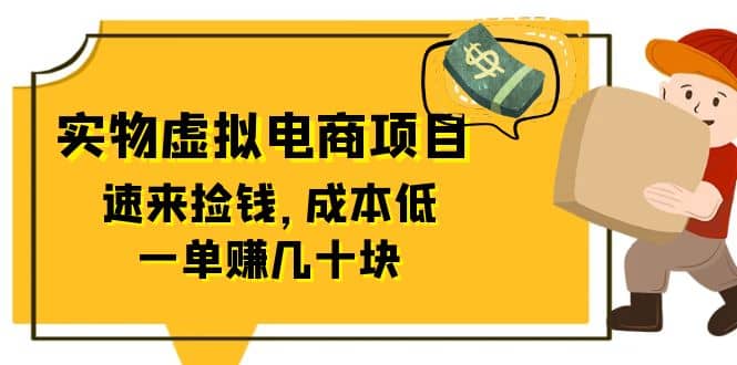 东哲日记：全网首创实物虚拟电商项目，速来捡钱，成本低，一单赚几十块！-飞鱼网创