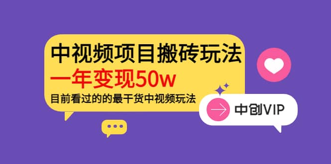 《老吴·中视频项目搬砖玩法，一年变现50w》目前看过的的最干货中视频玩法-飞鱼网创