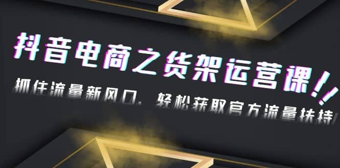 2023抖音电商之货架运营课：抓住流量新风口，轻松获取官方流量扶持-飞鱼网创