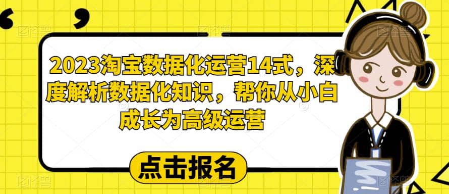 2023淘宝数据化-运营 14式，深度解析数据化知识，帮你从小白成长为高级运营-飞鱼网创