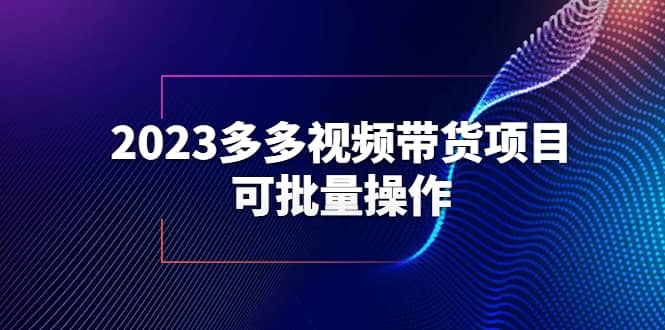 2023多多视频带货项目，可批量操作【保姆级教学】-飞鱼网创