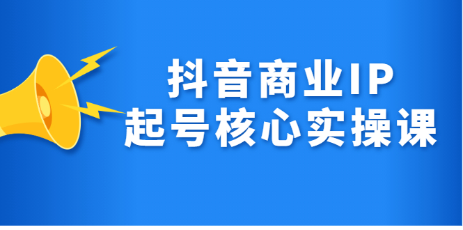 抖音商业IP起号核心实操课，带你玩转算法，流量，内容，架构，变现-飞鱼网创