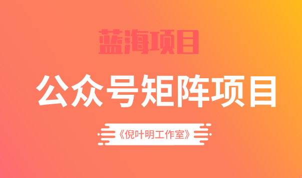 蓝海公众号矩阵项目训练营，0粉冷启动，公众号矩阵账号粉丝突破30w-飞鱼网创