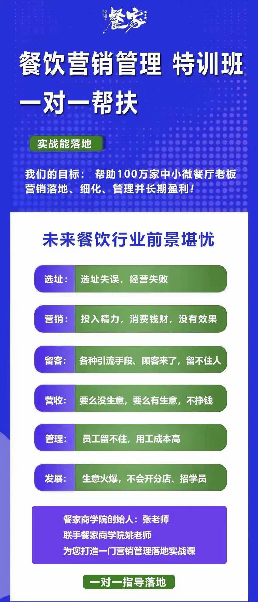 图片[1]-餐饮营销管理特训班：选址+营销+留客+营收+管理+发展-飞鱼网创