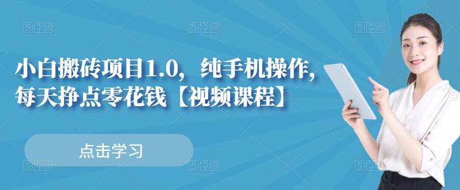 小白搬砖项目1.0，纯手机操作，每天兼职挣点零花钱-飞鱼网创