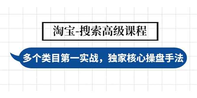 淘宝-搜索高级课程：多个类目第一实战，独家核心操盘手法-飞鱼网创