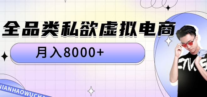 全品类私域虚拟电商，月入8000+-飞鱼网创