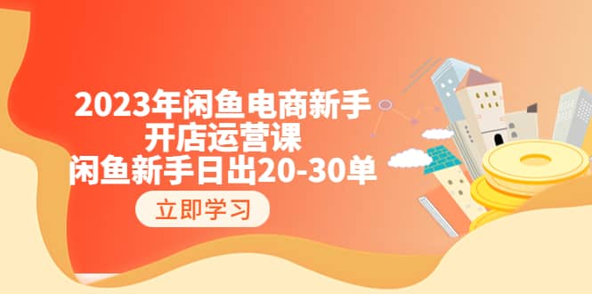 2023年闲鱼电商新手开店运营课：闲鱼新手日出20-30单（18节-实战干货）-飞鱼网创