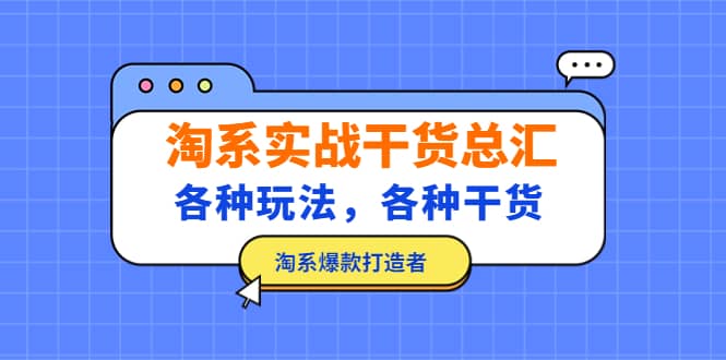 淘系实战干货总汇：各种玩法，各种干货，淘系爆款打造者-飞鱼网创