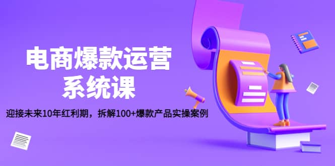 电商爆款运营系统课：迎接未来10年红利期，拆解100+爆款产品实操案例-飞鱼网创