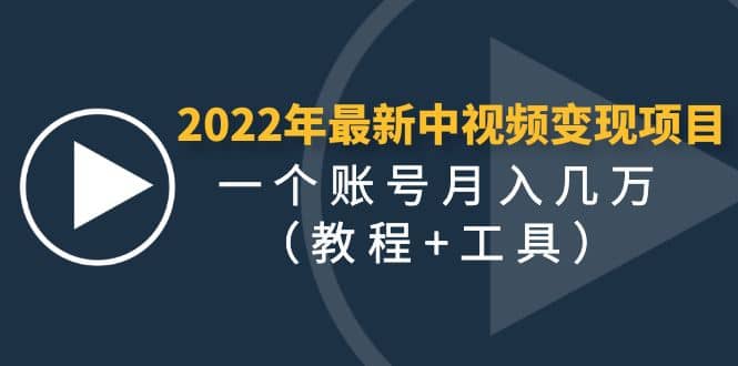 2022年最新中视频变现最稳最长期的项目（教程+工具）-飞鱼网创