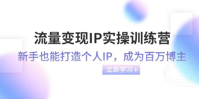 流量变现-IP实操训练营：新手也能打造个人IP，成为百万博主（46节课）-飞鱼网创