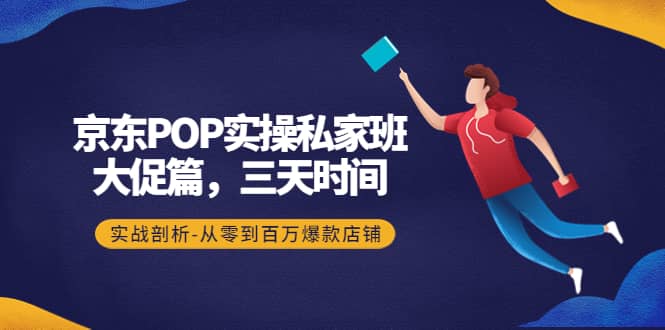 京东POP实操私家班：大促篇，3天时间，实战剖析-从零到百万爆款店铺-飞鱼网创