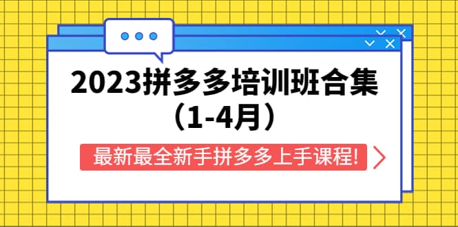 2023拼多多培训班合集（1-4月），最新最全新手拼多多上手课程!-飞鱼网创