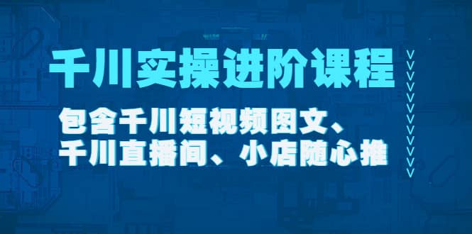 千川实操进阶课程（11月更新）包含千川短视频图文、千川直播间、小店随心推-飞鱼网创