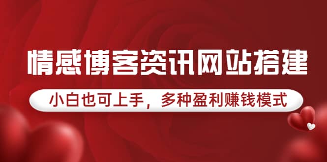 情感博客资讯网站搭建教学，小白也可上手，多种盈利赚钱模式（教程+源码）-飞鱼网创