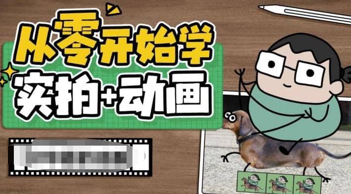 从零开始学实拍加动画，实拍加动画创意教程（49节视频课）-飞鱼网创