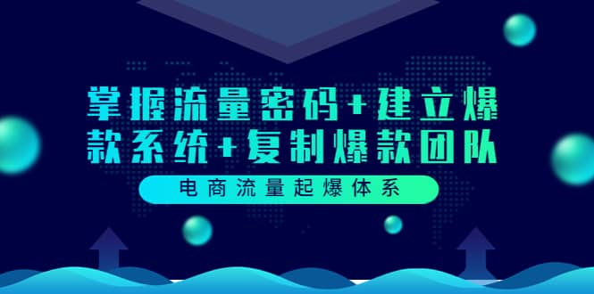 电商流量起爆体系：掌握流量密码+建立爆款系统+复制爆款团队（价值599）-飞鱼网创