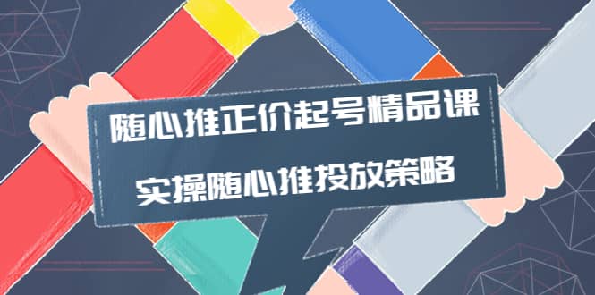 随心推正价起号精品课，实操随心推投放策略（5节课-价值298）-飞鱼网创