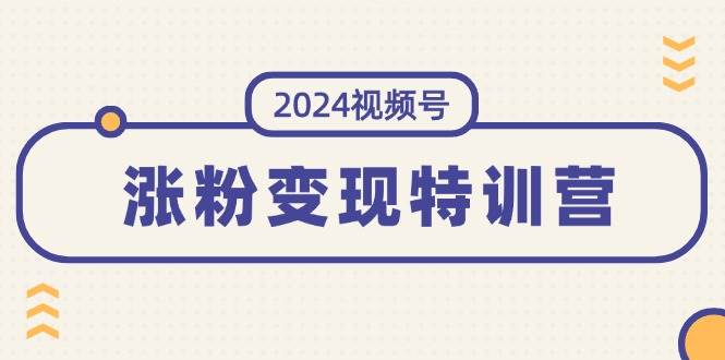 2024视频号-涨粉变现特训营：一站式打造稳定视频号涨粉变现模式（10节）-飞鱼网创