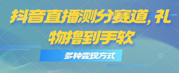 抖音直播测分赛道，多种变现方式，轻松日入1000+-飞鱼网创