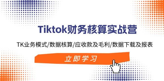 Tiktok财务核算实战营：TK业务模式/数据核算/应收款及毛利/数据下载及报表-飞鱼网创