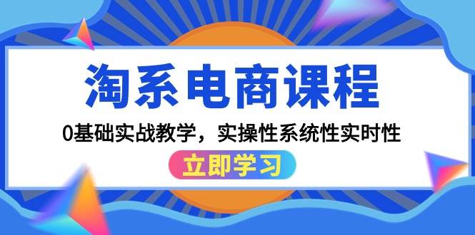 淘系电商课程，0基础实战教学，实操性系统性实时性（15节课）-飞鱼网创