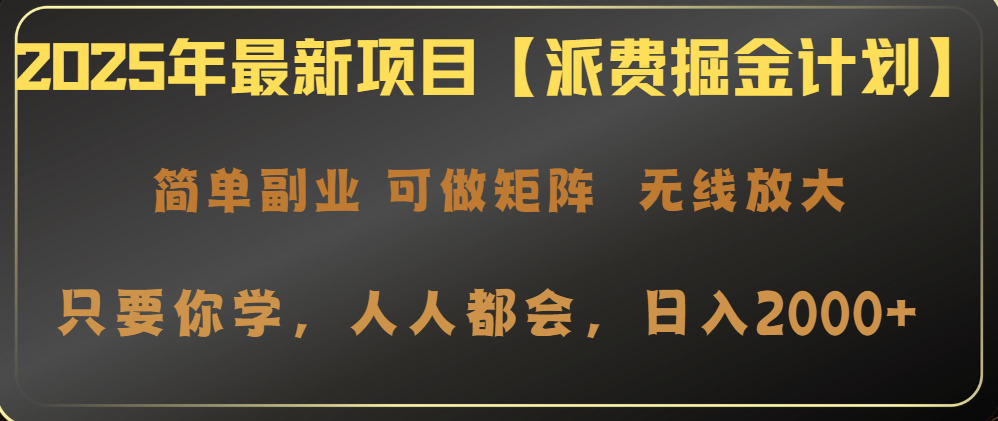 2025年最新项目【派费掘金计划】操作简单，日入2000+-飞鱼网创